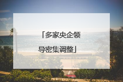 多家央企领导密集调整