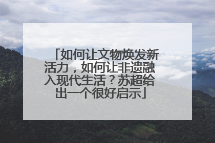 如何让文物焕发新活力，如何让非遗融入现代生活？苏超给出一个很好启示