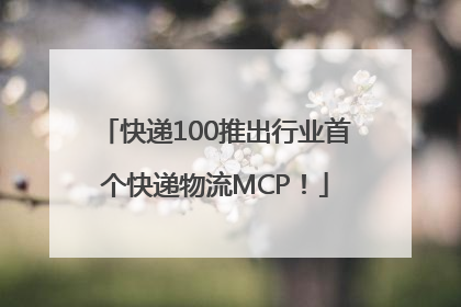 快递100推出行业首个快递物流MCP！