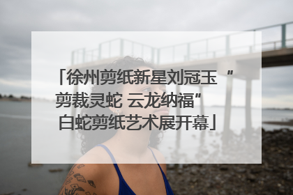 徐州剪纸新星刘冠玉“剪裁灵蛇 云龙纳福” 白蛇剪纸艺术展开幕