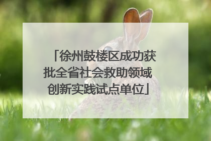 徐州鼓楼区成功获批全省社会救助领域创新实践试点单位