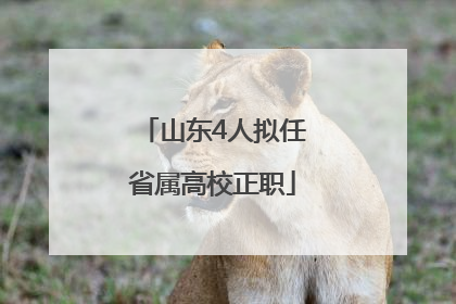 山东4人拟任省属高校正职