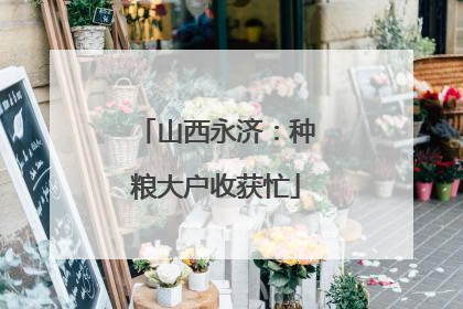 山西永济：种粮大户收获忙