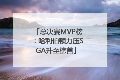 总决赛MVP榜：哈利伯顿力压SGA升至榜首