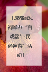 成都武侯祠举办“百戏端午·民俗巡游”活动