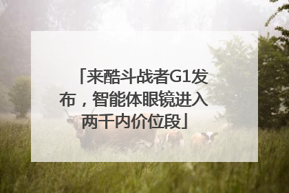 来酷斗战者G1发布，智能体眼镜进入两千内价位段
