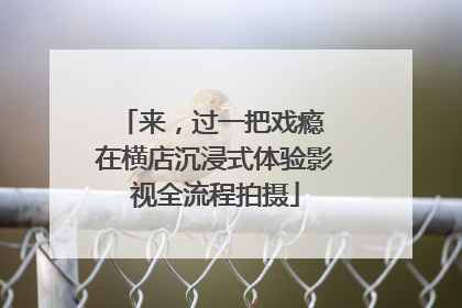 来，过一把戏瘾 在横店沉浸式体验影视全流程拍摄