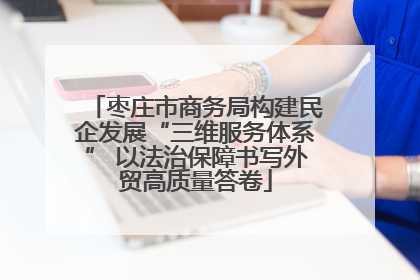 枣庄市商务局构建民企发展“三维服务体系” 以法治保障书写外贸高质量答卷