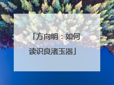 方向明：如何读识良渚玉器