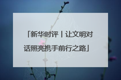 新华时评丨让文明对话照亮携手前行之路