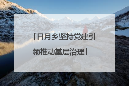 日月乡坚持党建引领推动基层治理