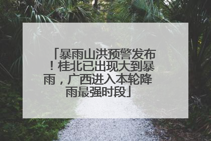 暴雨山洪预警发布！桂北已出现大到暴雨，广西进入本轮降雨最强时段