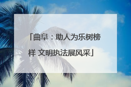 曲阜：助人为乐树榜样 文明执法展风采