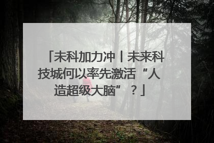 未科加力冲丨未来科技城何以率先激活“人造超级大脑”？