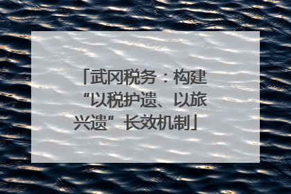 武冈税务：构建“以税护遗、以旅兴遗”长效机制