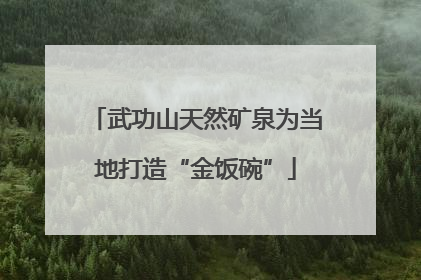 武功山天然矿泉为当地打造“金饭碗”