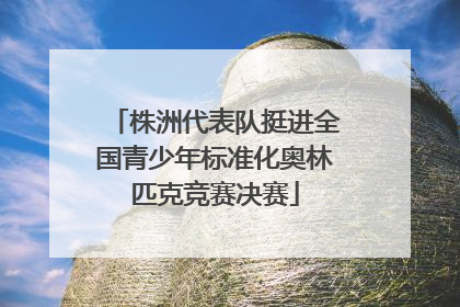 株洲代表队挺进全国青少年标准化奥林匹克竞赛决赛