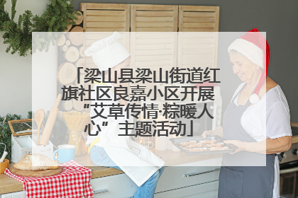 梁山县梁山街道红旗社区良嘉小区开展“艾草传情·粽暖人心”主题活动