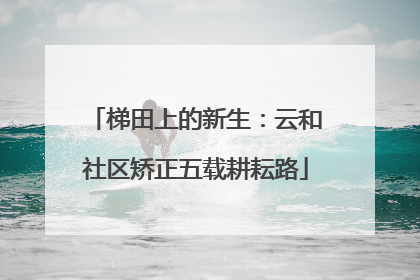 梯田上的新生：云和社区矫正五载耕耘路