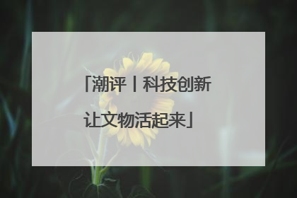 潮评丨科技创新让文物活起来