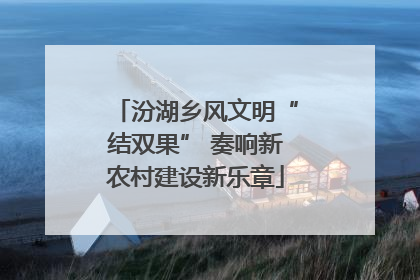汾湖乡风文明“结双果” 奏响新农村建设新乐章