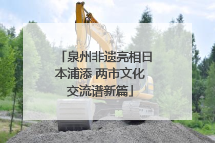 泉州非遗亮相日本浦添 两市文化交流谱新篇
