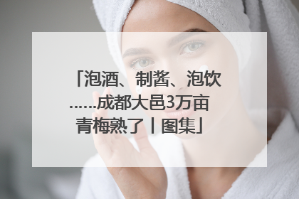 泡酒、制酱、泡饮……成都大邑3万亩青梅熟了丨图集