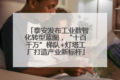 泰安发布工业数智化转型蓝图，“十百千万”梯队+灯塔工厂打造产业新标杆