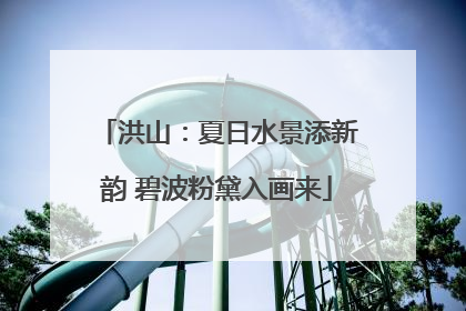洪山：夏日水景添新韵 碧波粉黛入画来