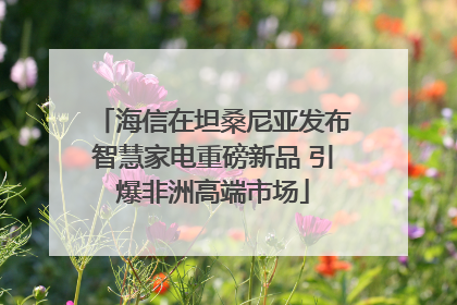 海信在坦桑尼亚发布智慧家电重磅新品 引爆非洲高端市场
