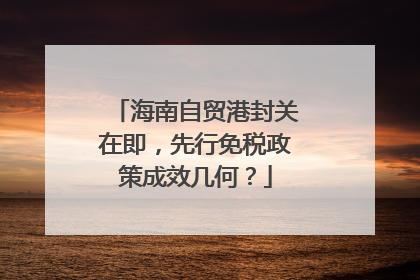 海南自贸港封关在即，先行免税政策成效几何？