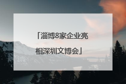 淄博8家企业亮相深圳文博会