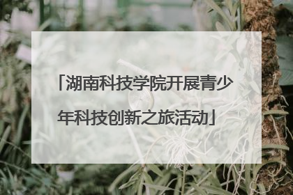 湖南科技学院开展青少年科技创新之旅活动