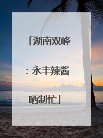 湖南双峰：永丰辣酱晒制忙