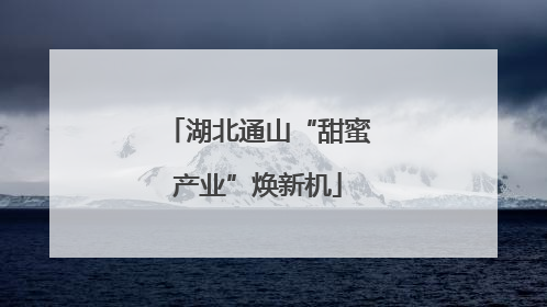 湖北通山“甜蜜产业”焕新机