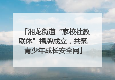 湘龙街道“家校社教联体”揭牌成立，共筑青少年成长安全网