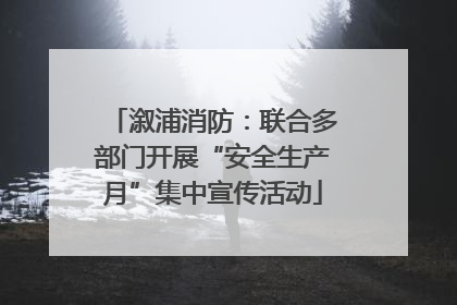 溆浦消防：联合多部门开展“安全生产月”集中宣传活动