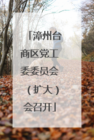 漳州台商区党工委委员会（扩大）会召开