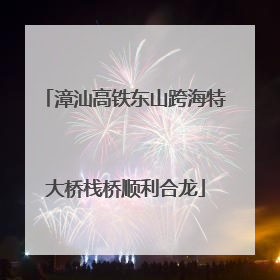 漳汕高铁东山跨海特大桥栈桥顺利合龙
