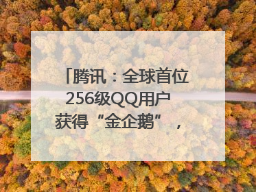 腾讯：全球首位256级QQ用户获得“金企鹅”，送限量版神秘惊喜等礼物