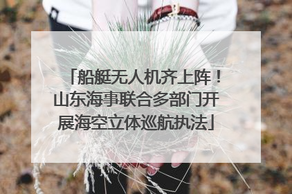 船艇无人机齐上阵！山东海事联合多部门开展海空立体巡航执法