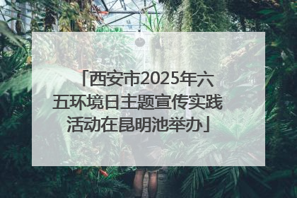西安市2025年六五环境日主题宣传实践活动在昆明池举办