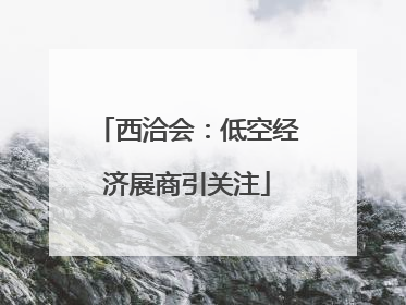 西洽会：低空经济展商引关注