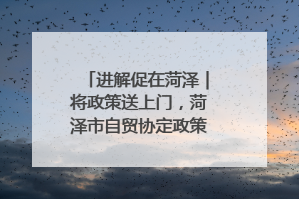 进解促在菏泽｜将政策送上门，菏泽市自贸协定政策专题宣讲会召开