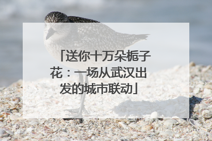 送你十万朵栀子花：一场从武汉出发的城市联动