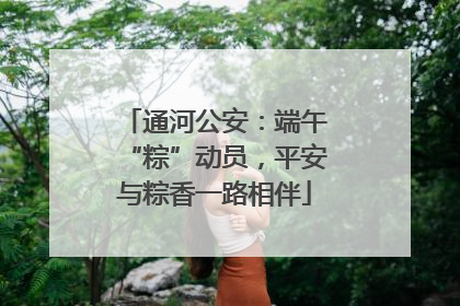 通河公安：端午“粽”动员，平安与粽香一路相伴