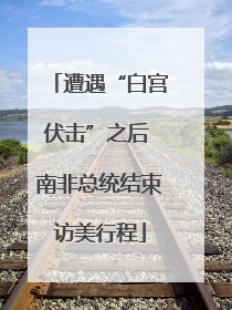 遭遇“白宫伏击”之后 南非总统结束访美行程