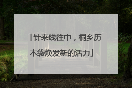 针来线往中，桐乡历本袋焕发新的活力