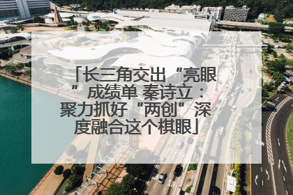 长三角交出“亮眼”成绩单 秦诗立：聚力抓好“两创”深度融合这个棋眼