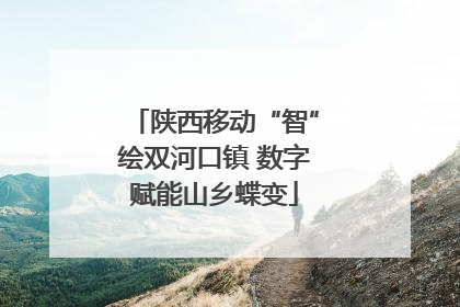 陕西移动“智”绘双河口镇 数字赋能山乡蝶变